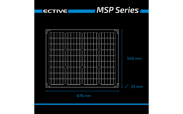 Ective MSP 70s Black Monokristallines Solarmodul