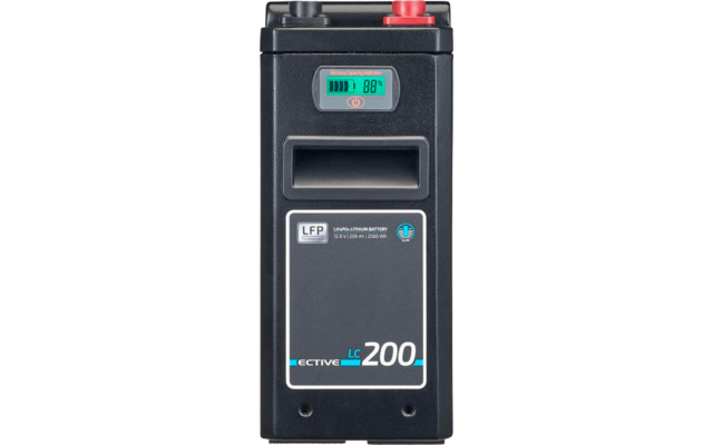 Ective LC 200 slim12 V LiFePO4 lithium 200 Ah voedingsbatterij