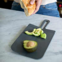 Koziol Cutting Board Snap S nature ash grey