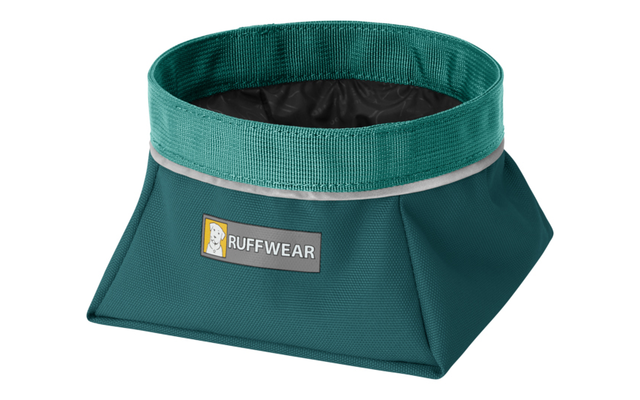 Ruffwear Quencher dog bowl on the go M turnalo teal