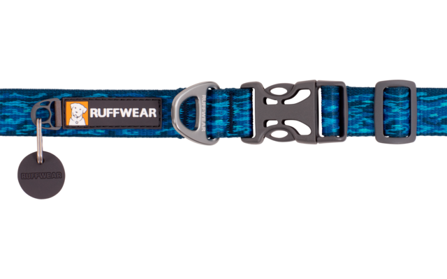 Ruffwear Flat Out dog collar 35 - 51 cm oceanic distortion