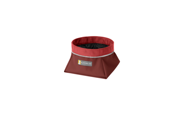 Ruffwear Quencher dog bowl on the go M fired brick