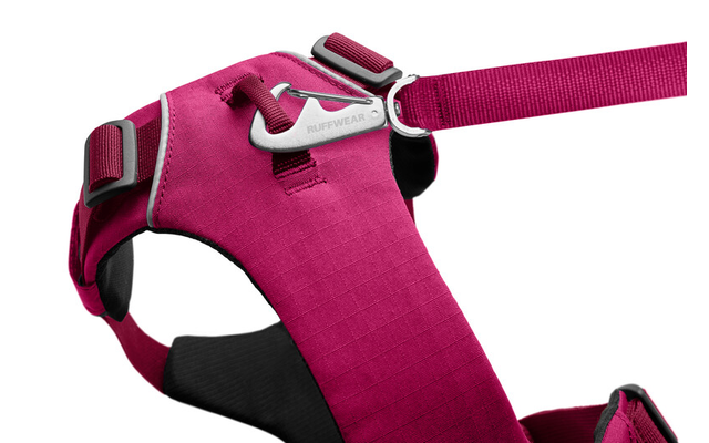Ruffwear Front Range Dog Harness with Clip M Hibiscus Pink