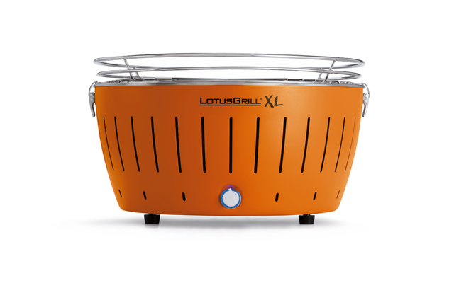 LotusGrill XL Charcoal Grill con borsa da trasporto Tangerine Orange