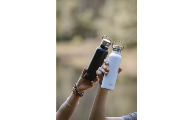 Rebel Outdoor Isolierflasche aus Edelstahl 600 ml schwarz 