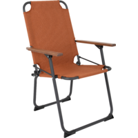 Bo-Camp Camping Chair with Bamboo Armrests Bushwick M Industrial Terracotta