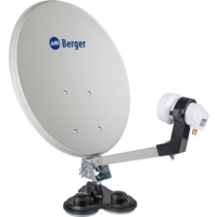 Berger Mobile Sat-Anlage Komplettset Single-LNB im Campingkoffer