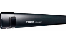 Black Thule Omnistor awning arm part on white background