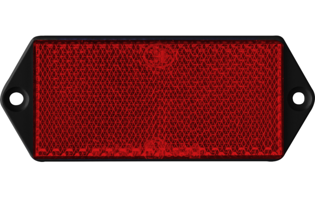LAS Réflecteur carré 2 pièces 103 x 40 mm rouge
