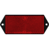 LAS reflector square 2 pieces 103 x 40 mm red