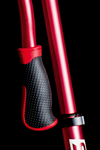 Six Degrees Aluminium Pro klappbarer Scooter Schwarz / Rot