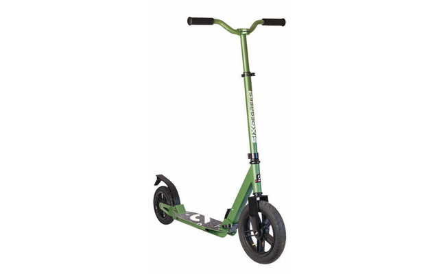 Sei gradi alluminio tutto terreno scooter pieghevole verde