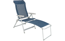Berger Luxus campingstoel blauw XL incl. beensteun