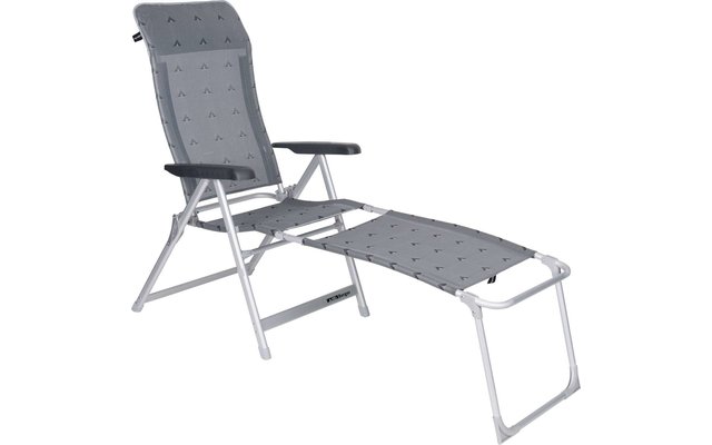 Berger luxury folding armchair gray set incl. leg rest