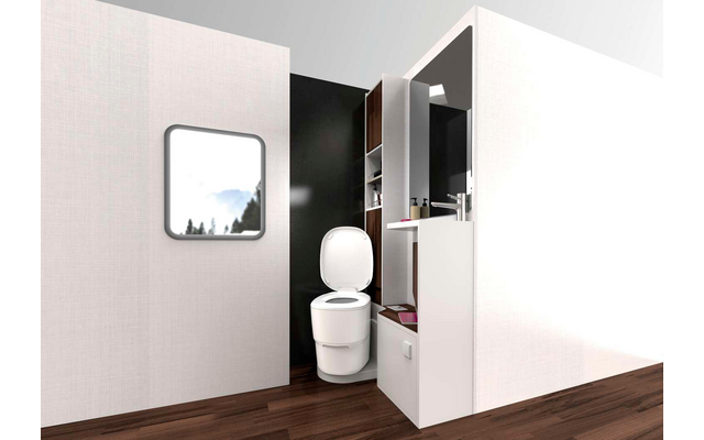 Clesana toilet C1 with L-adapter