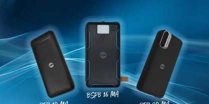 Die Berger Powerbanks BPS 10 MA, BPS 20 MA und BSPB 16 MA Solarpowerbank.
