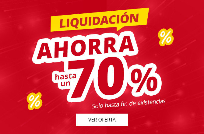 Imagen promocional roja con banda amarilla 'ALLES MUSS RAUS', gran texto blanco 'bis zu 70% SPAREN', texto pequeño 'Nur solange der Vorrat reicht!' y botón blanco 'ZU DEN ANGEBOTEN'