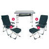 Crespo Exklusiv Set AL/213 CTAR Tisch- / Stuhlset 5 tlg.