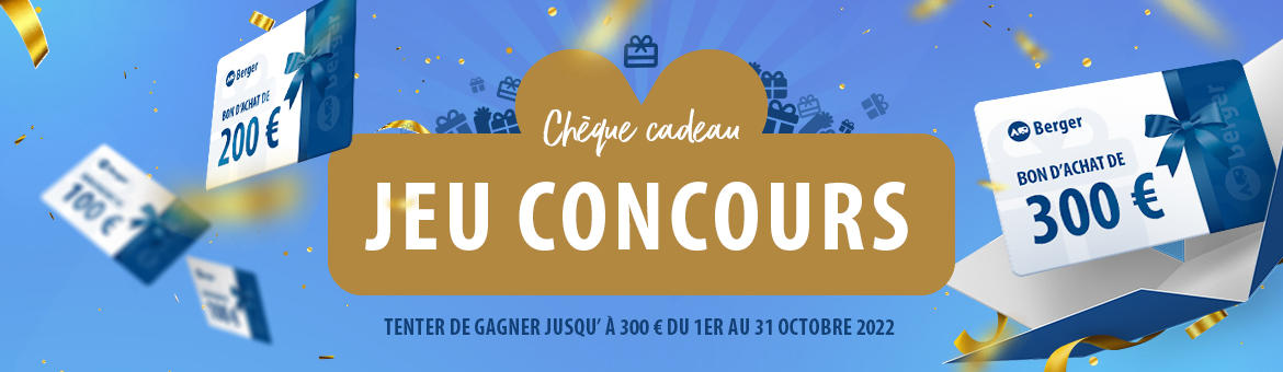 Jeu-Concours Newsletter - Gagnez jusqu'à 300€ de bon d'achat;